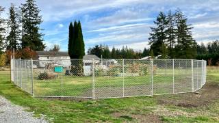 Sturdy fence for orchard and garden Sturdy fence for orchard and garden